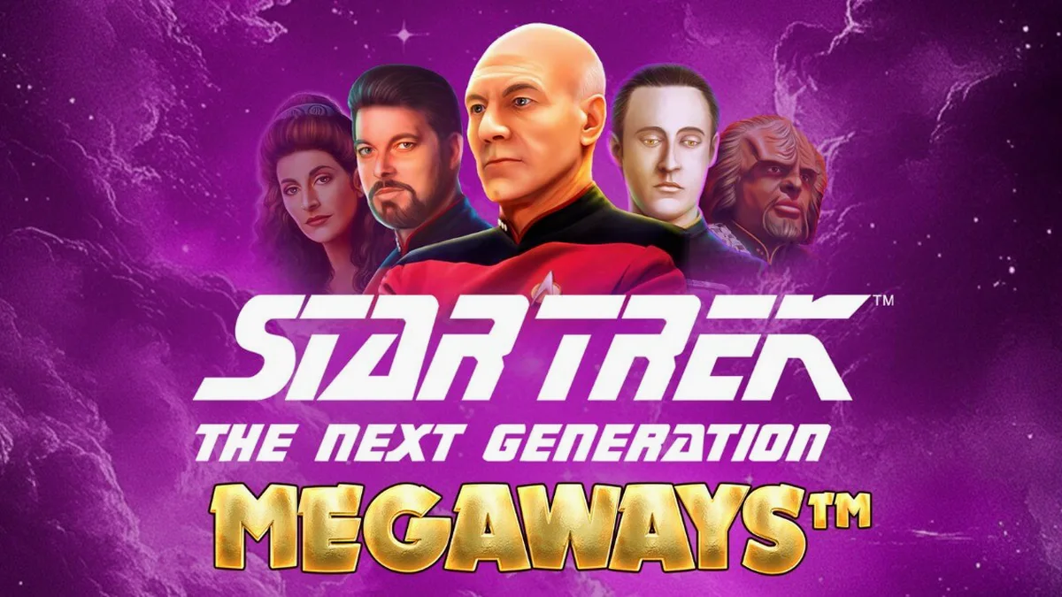 Tampilan antarmuka permainan slot Star Trek: The Next Generation Megaways